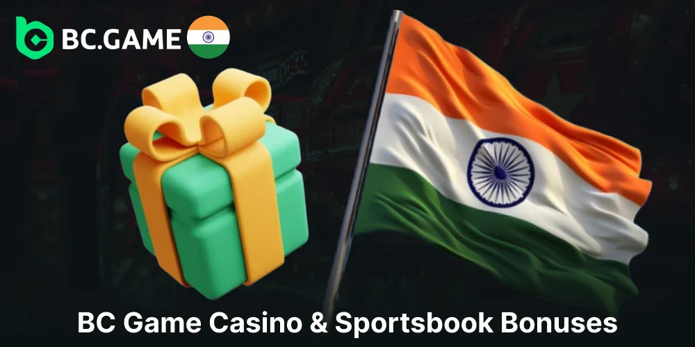 Bonuses and special offers available on BC Game for players from India