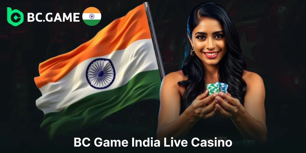 Live casino games available on BC Game for players from India