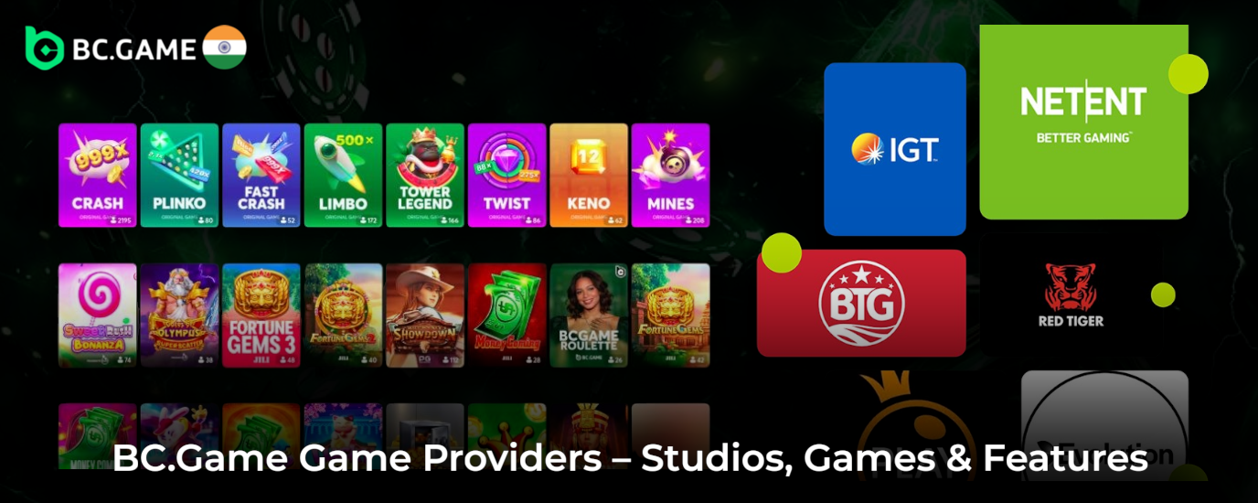 BC.Game – Game Providers & Available Casino Titles